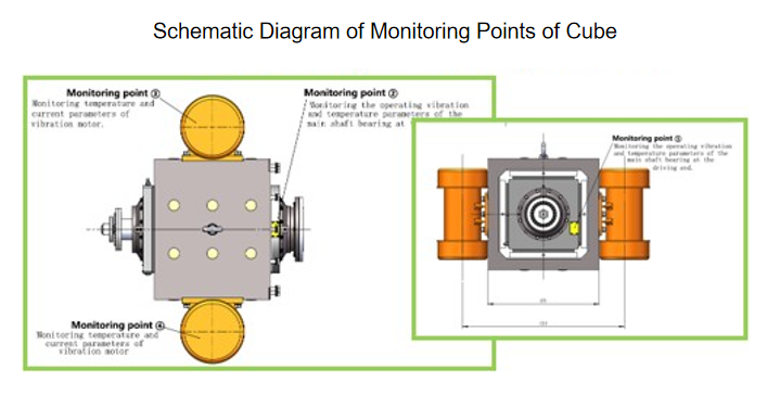Schematic Diagram of Monitoring Points of Cube